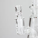 7" BEE HEX ETCHED CAPSULE RIG Glass Rig PINNACLE DISTRIBUTORS INC.