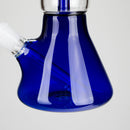 13" Color Accented Glass Water Bong with Coil Percolator & Splash Guard Glass Bong 777 Smoke