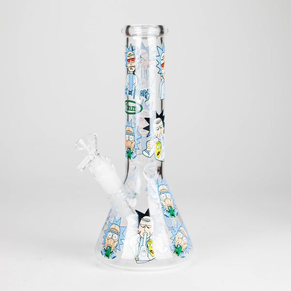 10" Cartoon Glass Bong – Fun & Functional Smoking Piece