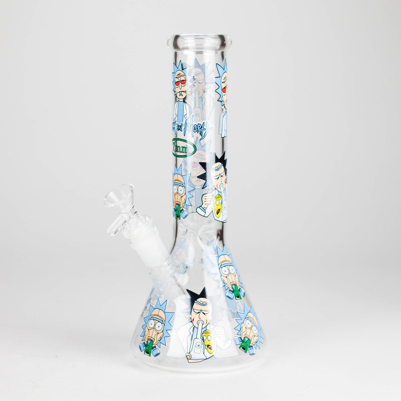 O 10" Cartoon Glass Bong – Fun & Functional Smoking Piece