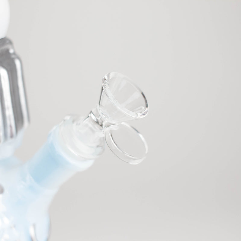 O 7" 3D Astronaut Glass Bong – Space Inspired Water Pipe