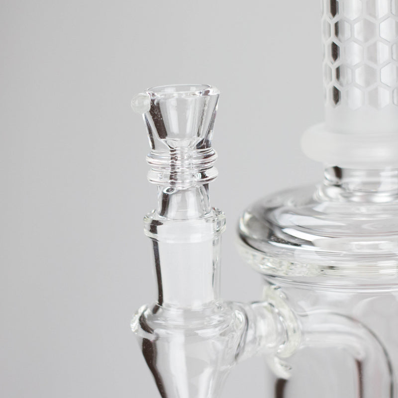 O 9" HCOMB HEX ETCHED CAPSULE RIG - 60MM