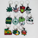 Crossory | Weed Keychain Pack of 11 – Durable Silicone Accessories Jewelry Crossory