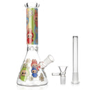10“ Popular Cartoon Design Beaker Glass Bong Super Supplys Inc