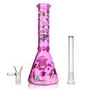 10" 5mm Milkyway Glass Beaker Bong - 4 Assorted Colours Glass Bong Super Supplys Inc