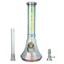 Fortune | Electroplated 14" 7mm New Beaker - 4 Assorted Colours Glass Bong Fortune