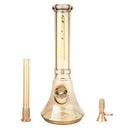 Fortune | Electroplated 14" 7mm New Beaker - 4 Assorted Colours Glass Bong Fortune