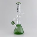 Wicked | Zig-Zag 12" 4mm 4 Colours Assorted Glass Beaker Bong Glass Bong Super Supplys Inc Green