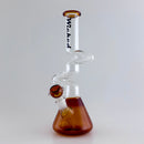 Wicked | Zig-Zag 12" 4mm 4 Colours Assorted Glass Beaker Bong Glass Bong Super Supplys Inc Brown