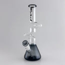 Wicked | Zig-Zag 12" 4mm 4 Colours Assorted Glass Beaker Bong Glass Bong Super Supplys Inc T-Black