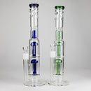 16" Triple Perc Straight Tube – Premium Glass Bong with Maximum Filtration Glass Bong Small Biz Distributors