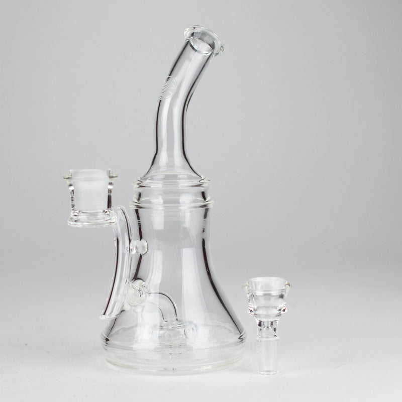 O Nami Glass | 9" Ripple Dab Rig – Premium Borosilicate with Signature Inline Design