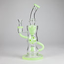 9" Fab Klein Recycler – Premium Glass Rig with Matrix Perc for Superior Filtration Glass Bong Small Biz Distributors