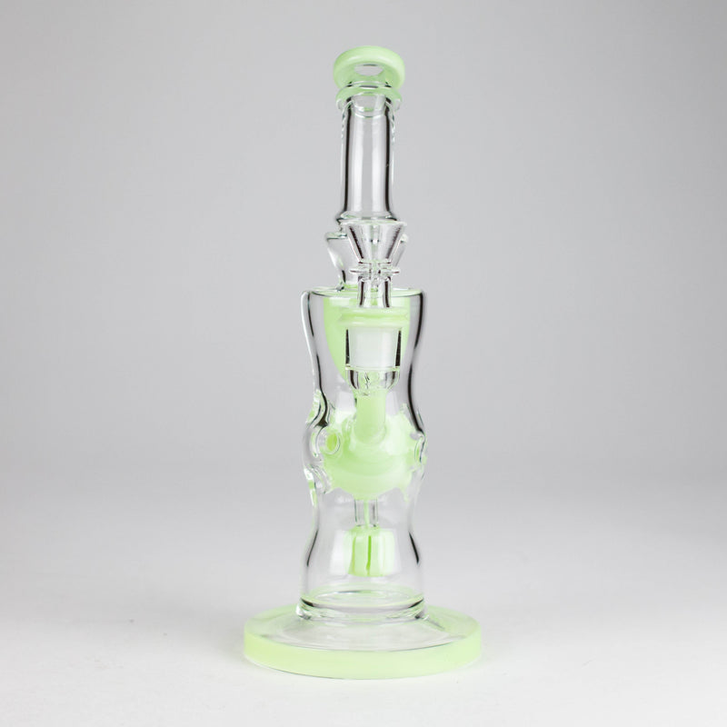 O 9" Fab Klein Recycler – Premium Glass Rig with Matrix Perc for Superior Filtration