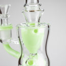 9" Fab Klein Recycler – Premium Glass Rig with Matrix Perc for Superior Filtration Glass Bong Small Biz Distributors
