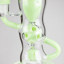 9" Fab Klein Recycler – Premium Glass Rig with Matrix Perc for Superior Filtration Glass Bong Small Biz Distributors