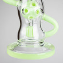9" Fab Klein Recycler – Premium Glass Rig with Matrix Perc for Superior Filtration Glass Bong Small Biz Distributors
