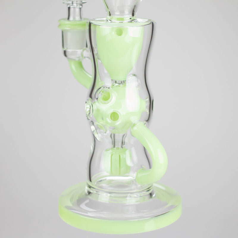 O 9" Fab Klein Recycler – Premium Glass Rig with Matrix Perc for Superior Filtration