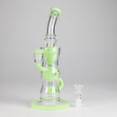 9" Fab Klein Recycler – Premium Glass Rig with Matrix Perc for Superior Filtration Glass Bong Small Biz Distributors