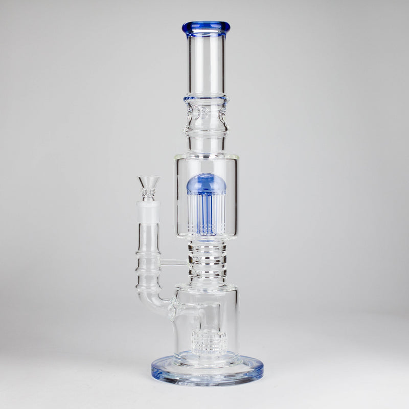 O 16" Glass Bong – 10-Arm Tree Perc with Matrix Perc for Maximum Filtration