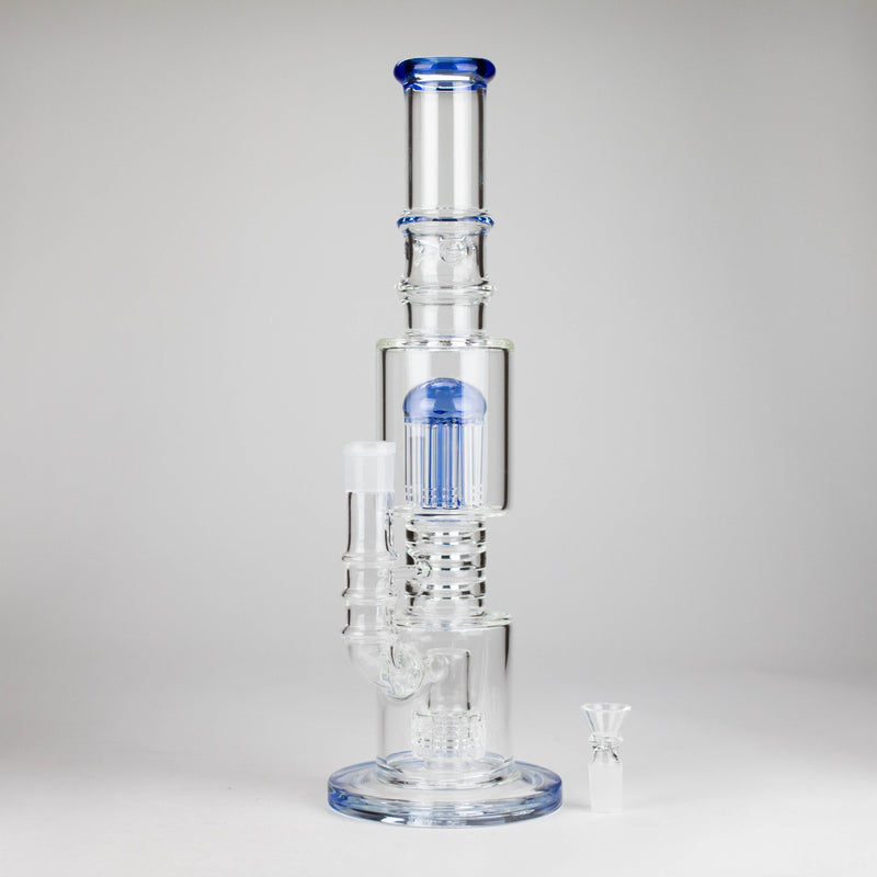 O 16" Glass Bong – 10-Arm Tree Perc with Matrix Perc for Maximum Filtration
