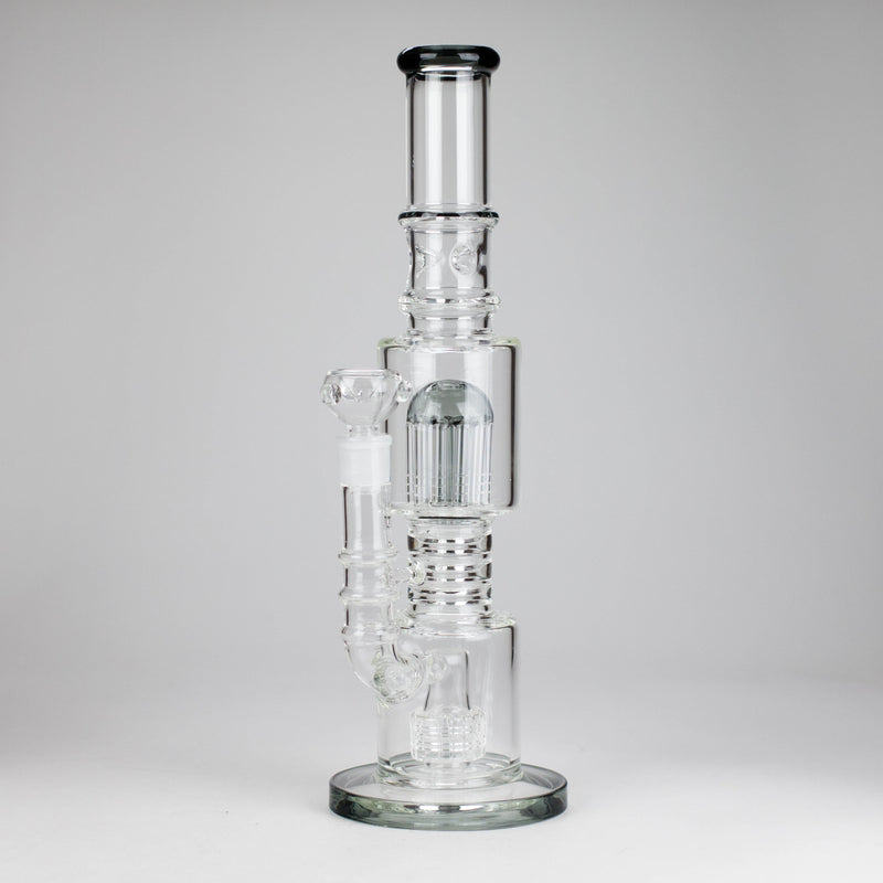O 16" Glass Bong – 10-Arm Tree Perc with Matrix Perc for Maximum Filtration