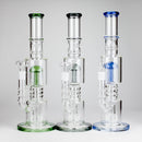 16" Glass Bong – 10-Arm Tree Perc with Matrix Perc for Maximum Filtration Glass Bong Small Biz Distributors