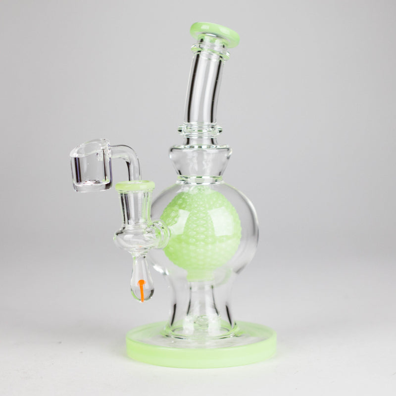 O 8" Ball Rig – Compact Dab Rig with Quartz Banger