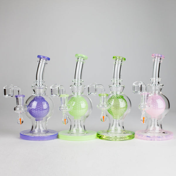 O 8" Ball Rig – Compact Dab Rig with Quartz Banger
