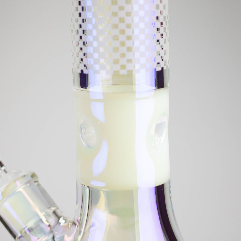 12.5" Hologram Beaker Glass Bong Glass Bong Small Biz Distributors