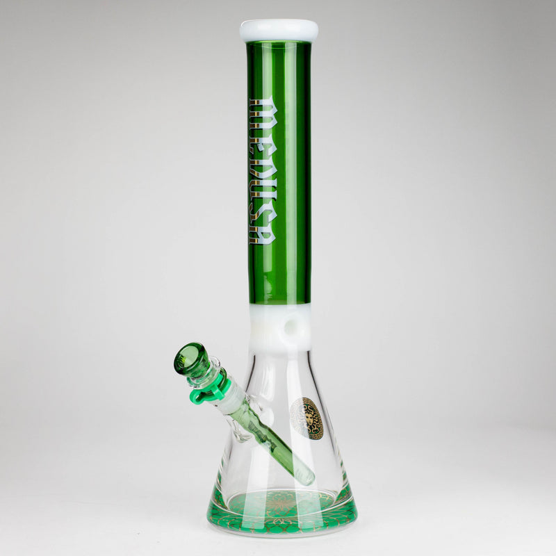 Medusa | 16" 7mm Glass Beaker Bong – Premium Thick Glass Glass Bong Small Biz Distributors Green