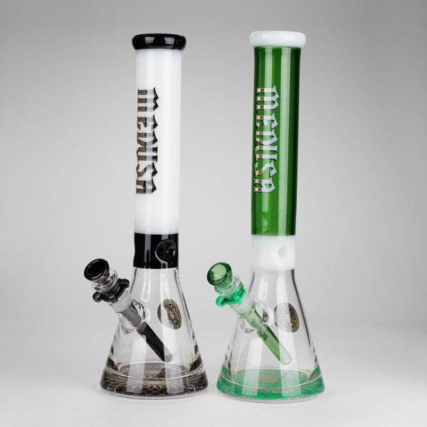 Medusa | 16" 7mm Glass Beaker Bong – Premium Thick Glass Glass Bong Small Biz Distributors