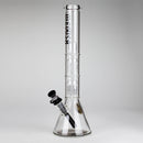 Medusa | 17" 7mm Double Tree Perc Glass Bong with Splash Guard Glass Bong Small Biz Distributors BLACK