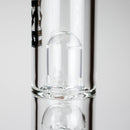 Medusa | 17" 7mm Double Tree Perc Glass Bong with Splash Guard Glass Bong Small Biz Distributors