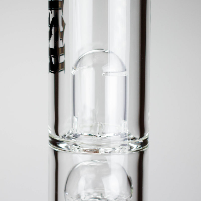Medusa | 17" 7mm Double Tree Perc Glass Bong with Splash Guard Glass Bong Small Biz Distributors