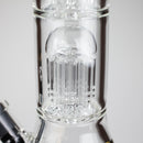 Medusa | 17" 7mm Double Tree Perc Glass Bong with Splash Guard Glass Bong Small Biz Distributors