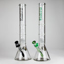 Medusa | 17" 7mm Double Tree Perc Glass Bong with Splash Guard Glass Bong Small Biz Distributors