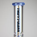 Trippy Glass | 17" 7mm Holographic Stemline Bong – Triple Diffused Perc with 18mm Bowl Glass Bong Small Biz Distributors