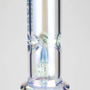 Trippy Glass | 17" 7mm Holographic Stemline Bong – Triple Diffused Perc with 18mm Bowl Glass Bong Small Biz Distributors