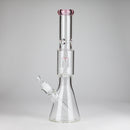 16" 7mm Colored Beaker Bong – Premium Thick Glass with Grid Perc Glass Bong Small Biz Distributors