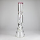16" 7mm Colored Beaker Bong – Premium Thick Glass with Grid Perc Glass Bong Small Biz Distributors