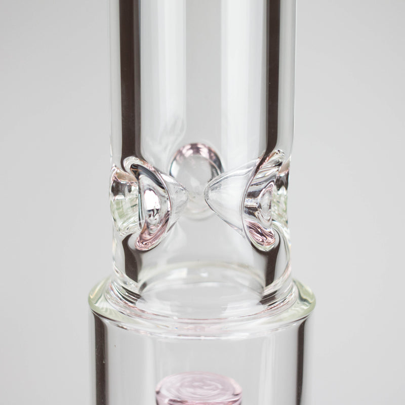 O 16" 7mm Colored Beaker Bong – Premium Thick Glass with Grid Perc