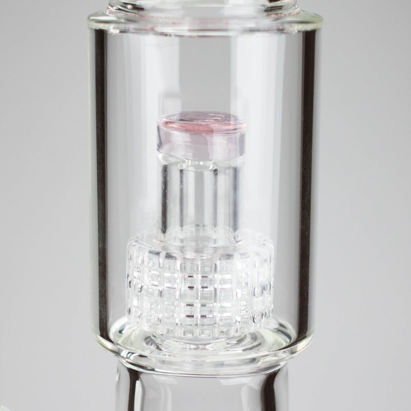 O 16" 7mm Colored Beaker Bong – Premium Thick Glass with Grid Perc