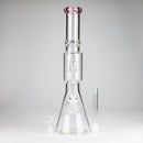 16" 7mm Colored Beaker Bong – Premium Thick Glass with Grid Perc Glass Bong Small Biz Distributors