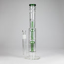 16" Triple Perc Straight Tube – Premium Glass Bong with Maximum Filtration Glass Bong Small Biz Distributors