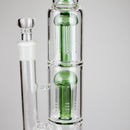 16" Triple Perc Straight Tube – Premium Glass Bong with Maximum Filtration Glass Bong Small Biz Distributors