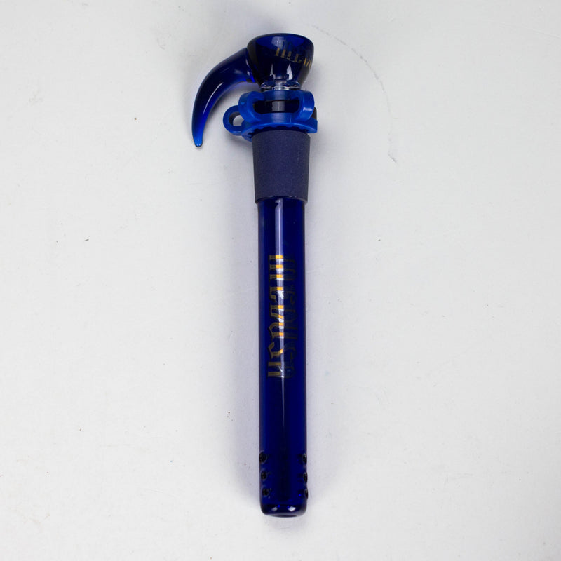 Medusa | Colored Downstem Style "01" – Includes Glass Bowl & Keck Clip Downstem · Bowlstem Small Biz Distributors 12cm / 4.7" Blue