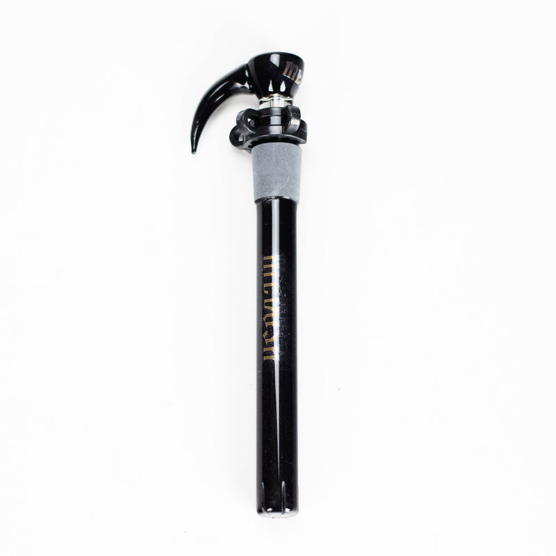 Medusa | Colored Downstem Style "02" – Includes Glass Bowl & Keck Clip Downstem · Bowlstem Small Biz Distributors 12cm / 4.7" Black