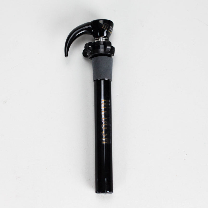 Medusa | Colored Downstem Style "02" – Includes Glass Bowl & Keck Clip Downstem · Bowlstem Small Biz Distributors 13.5cm / 5.3" Black