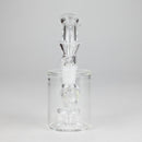 5" Clear Tank Base Glass Bong – Disc Shower Diffuser Glass Bong HALLO GLASS
